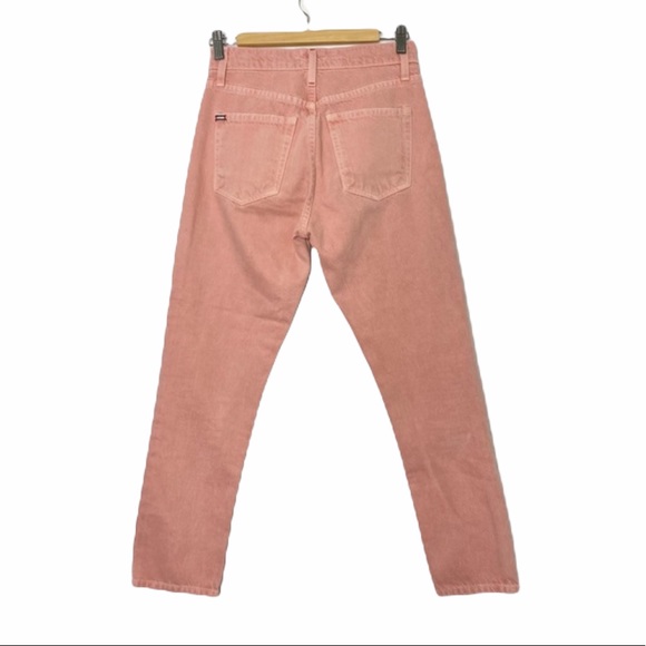 Alice & Olivia Pink High Rise Girlfriend Jeans - Picture 3 of 11